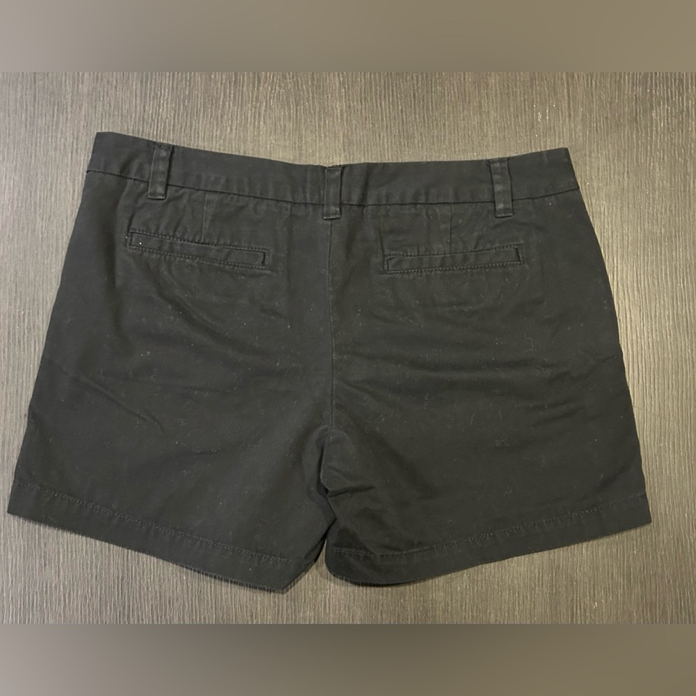 Merona Women’s Black 100% Cotton Chino Shorts Size 12 - Picture 2 of 3